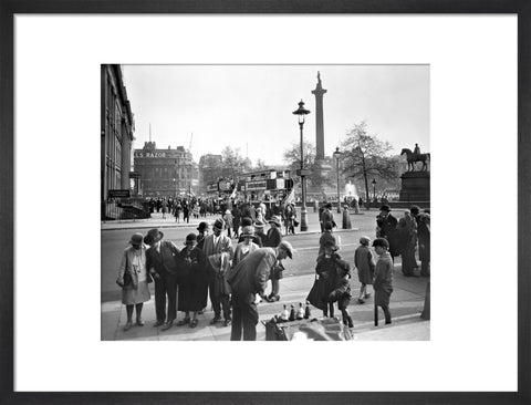 View of Nelson's Column and East side of Trafalgar Square 20th century
