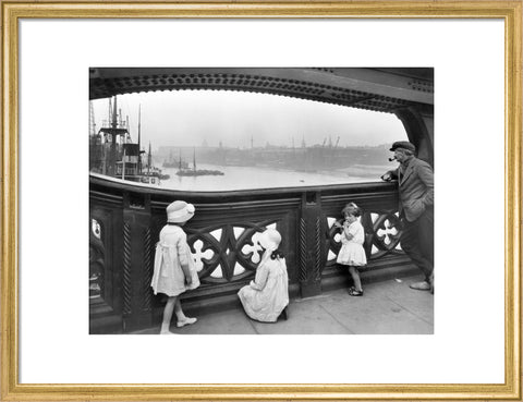 Children on the Tower Bridge 20th century