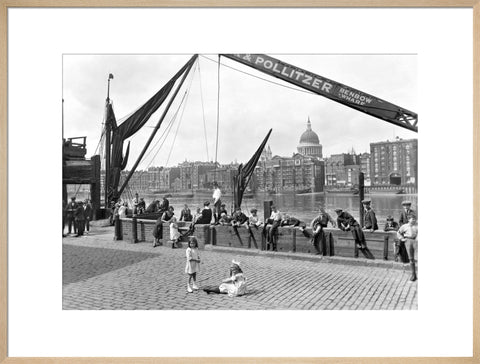 City waterfront from Benbow Wharf Bankside 20th century