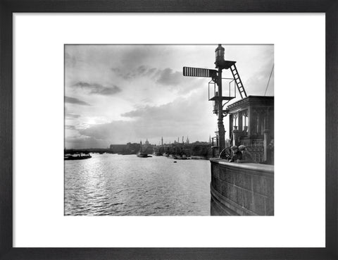 Sunset over the Upper Pool from Tower Bridge 20th century
