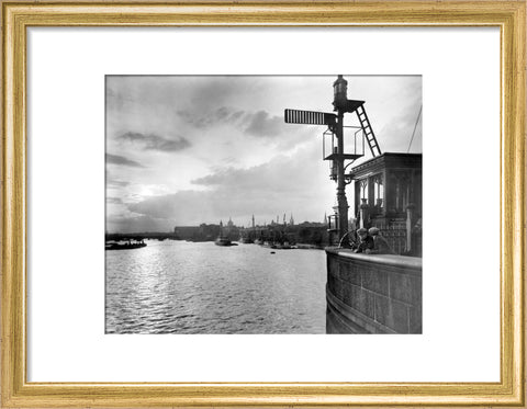 Sunset over the Upper Pool from Tower Bridge 20th century