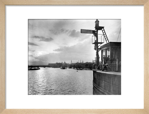 Sunset over the Upper Pool from Tower Bridge 20th century