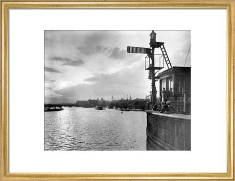 Sunset over the Upper Pool from Tower Bridge 20th century