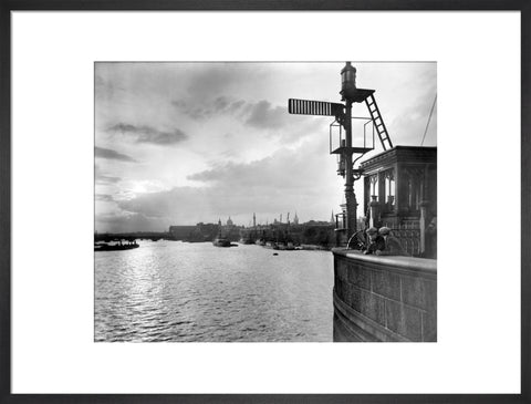 Sunset over the Upper Pool from Tower Bridge 20th century