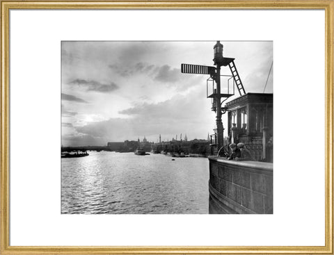 Sunset over the Upper Pool from Tower Bridge 20th century