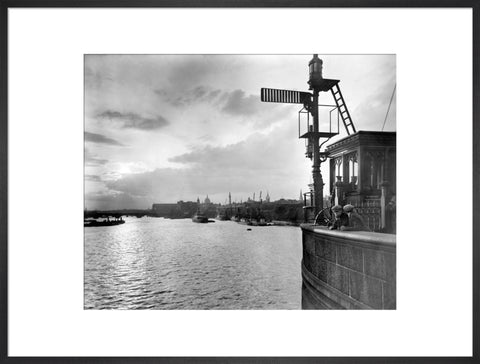 Sunset over the Upper Pool from Tower Bridge 20th century