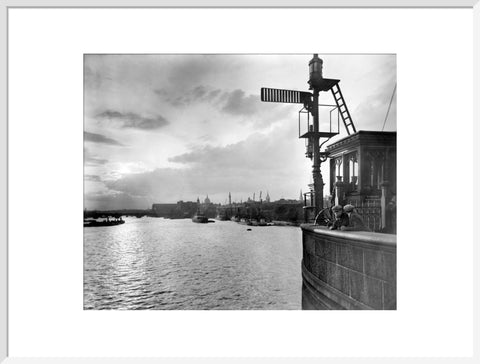 Sunset over the Upper Pool from Tower Bridge 20th century