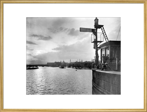 Sunset over the Upper Pool from Tower Bridge 20th century