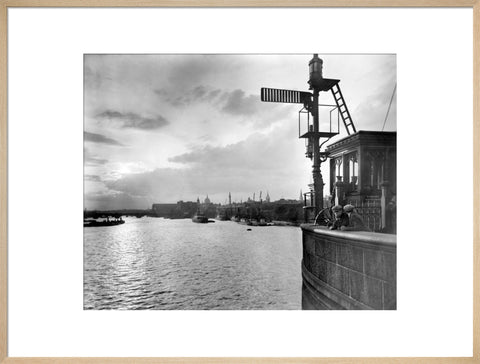Sunset over the Upper Pool from Tower Bridge 20th century