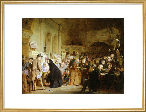 An Infant Orphan Election at the London Tavern 'Polling' 1865