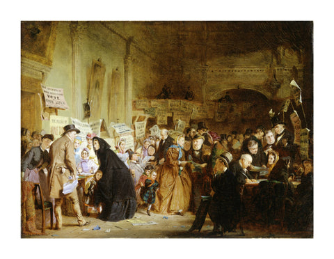 An Infant Orphan Election at the London Tavern 'Polling' 1865