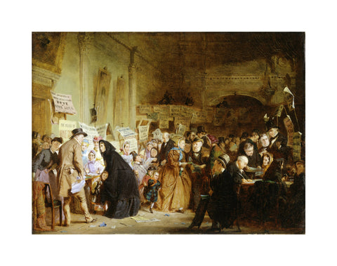 An Infant Orphan Election at the London Tavern 'Polling' 1865