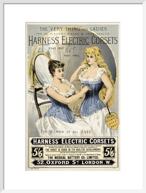 Advertisement for 'Harness' Electric Corsets 19th century
