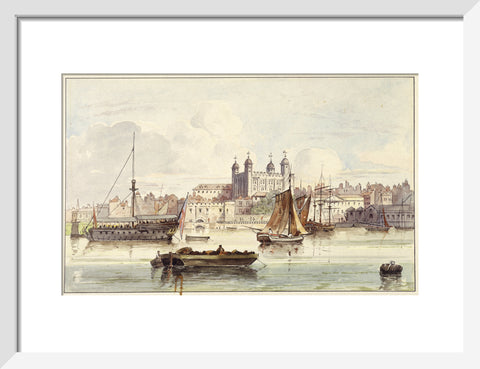 The Tower of London seen from the river late 19th- early 20th century