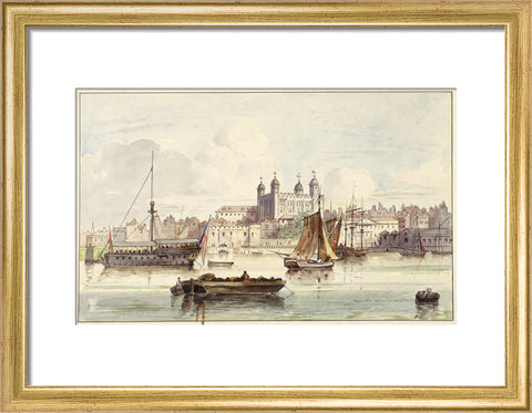 The Tower of London seen from the river late 19th- early 20th century