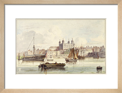 The Tower of London seen from the river late 19th- early 20th century