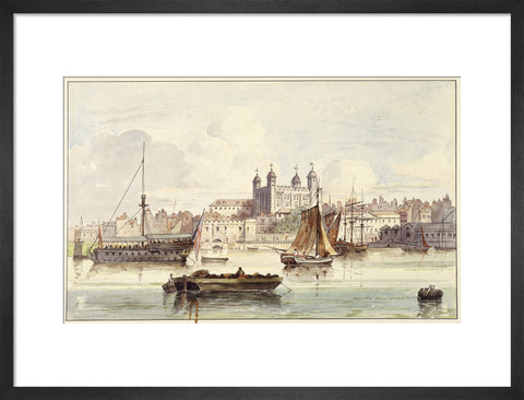 The Tower of London seen from the river late 19th- early 20th century