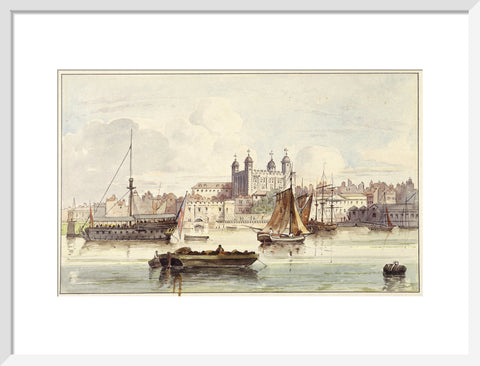 The Tower of London seen from the river late 19th- early 20th century