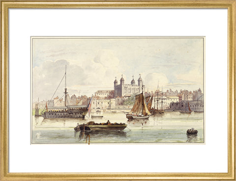 The Tower of London seen from the river late 19th- early 20th century