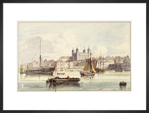 The Tower of London seen from the river late 19th- early 20th century