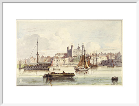 The Tower of London seen from the river late 19th- early 20th century
