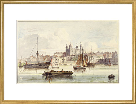 The Tower of London seen from the river late 19th- early 20th century