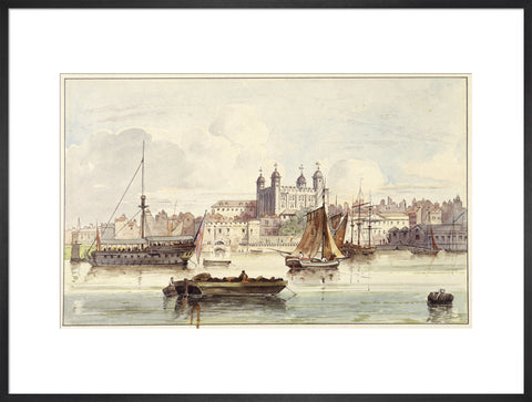 The Tower of London seen from the river late 19th- early 20th century