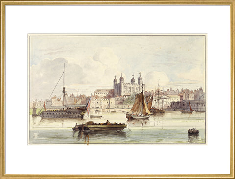 The Tower of London seen from the river late 19th- early 20th century