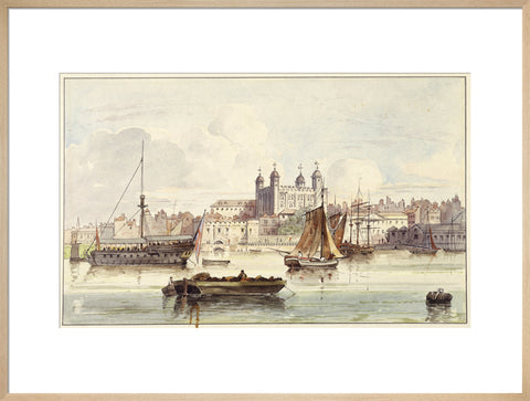The Tower of London seen from the river late 19th- early 20th century
