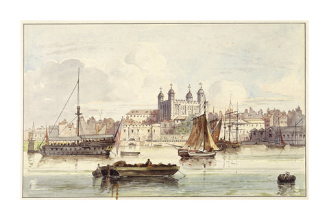 The Tower of London seen from the river late 19th- early 20th century