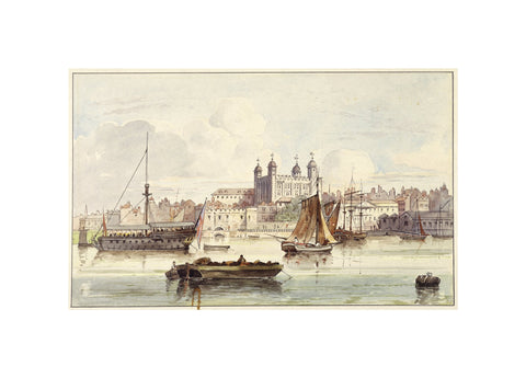 The Tower of London seen from the river late 19th- early 20th century