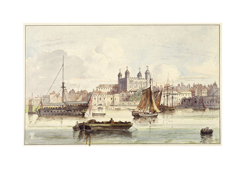 The Tower of London seen from the river late 19th- early 20th century