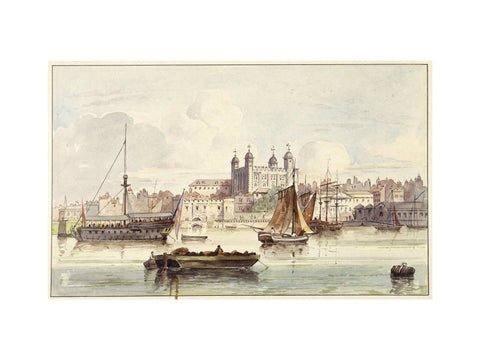 The Tower of London seen from the river late 19th- early 20th century