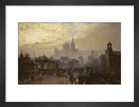 From Pentonville Road looking west evening 1884