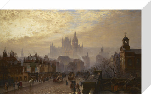 From Pentonville Road looking west evening 1884