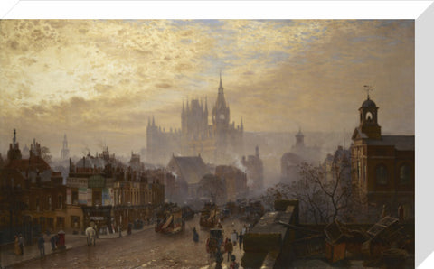 From Pentonville Road looking west evening 1884