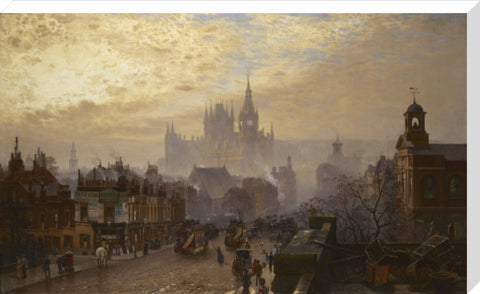 From Pentonville Road looking west evening 1884