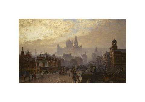 From Pentonville Road looking west evening 1884