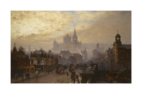 From Pentonville Road looking west evening 1884