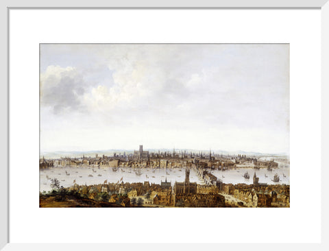 London from Southwark 17th century