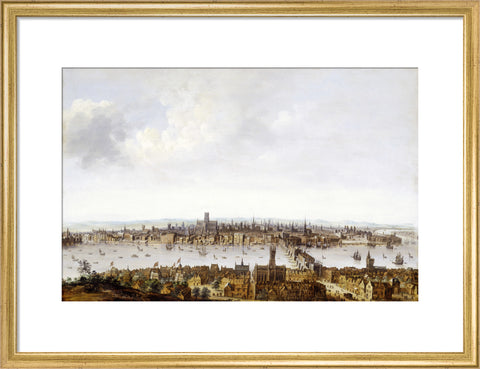 London from Southwark 17th century