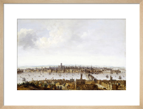 London from Southwark 17th century