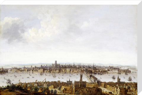 London from Southwark 17th century