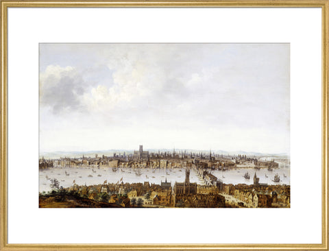 London from Southwark 17th century