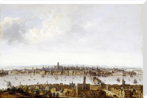 London from Southwark 17th century