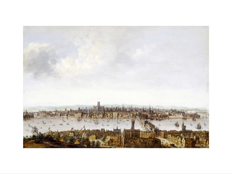 London from Southwark 17th century