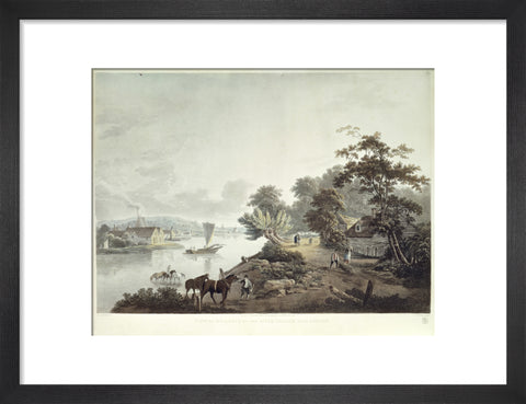 View of Millbank on the River Thames near London 1795