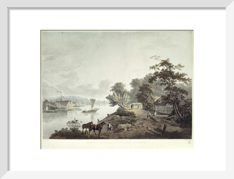View of Millbank on the River Thames near London 1795