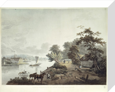View of Millbank on the River Thames near London 1795