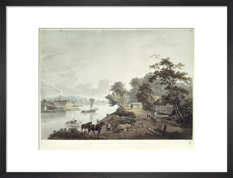 View of Millbank on the River Thames near London 1795